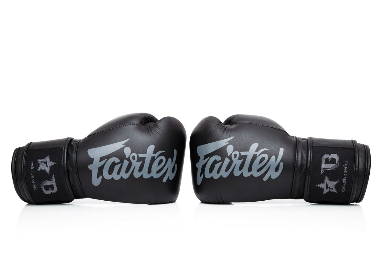 Gants de boxe Fairtex Booster Series - noir/gris
