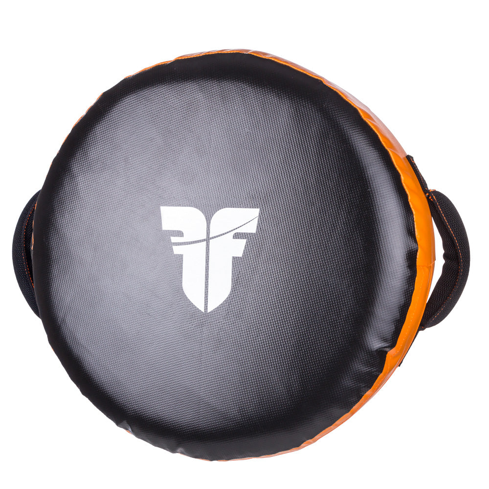 Bouclier rond de chasse - noir/orange, FKSH-08
