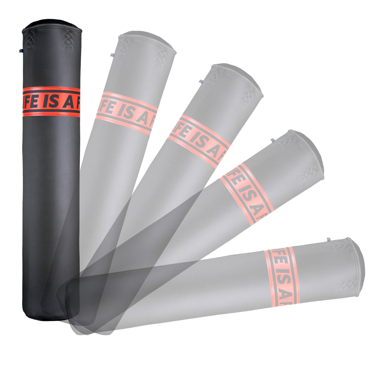 Sac de boxe professionnel Fighter GROUND & POUND - 150cm - noir