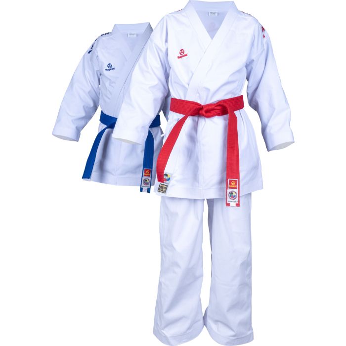 Karate Uniform Set Hayashi "Bunkai 2.0" - white/red, white/blue, 04971-46