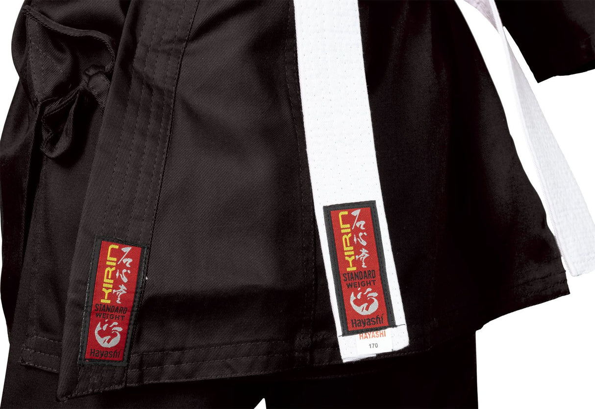 Hayashi Karate Gi Kirin - Negro, 022-9