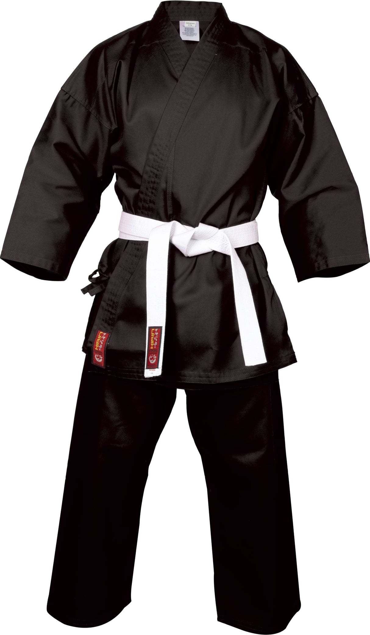 Hayashi Karate Gi Kirin - Negro, 022-9
