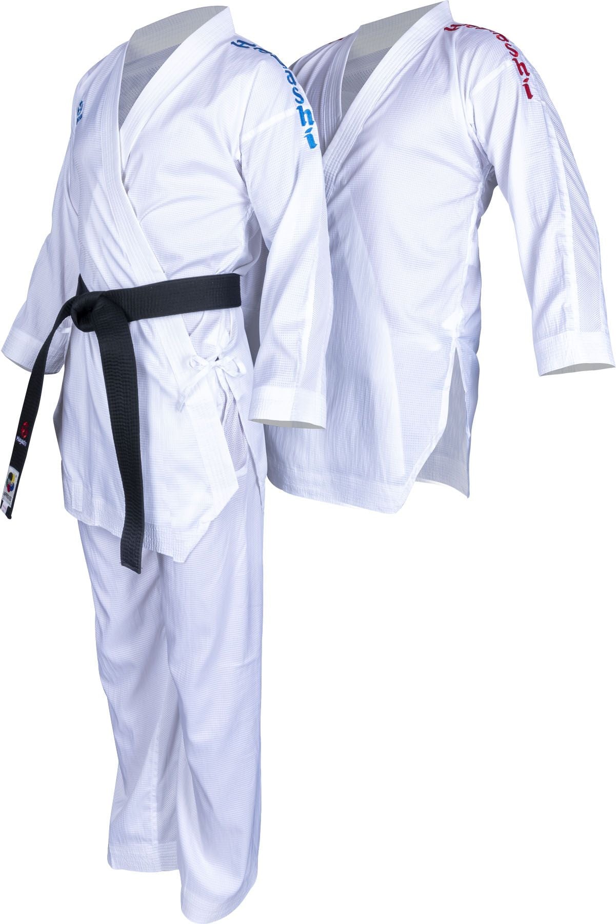 Hayashi karate -gi set "Air Deluxe Competition" - WKF aprobado - Rojo/Azul