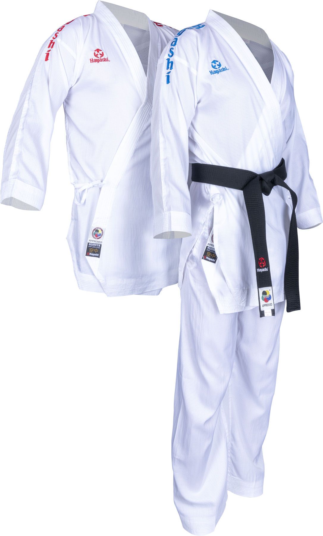 Hayashi karate -gi set "Air Deluxe Competition" - WKF aprobado - Rojo/Azul