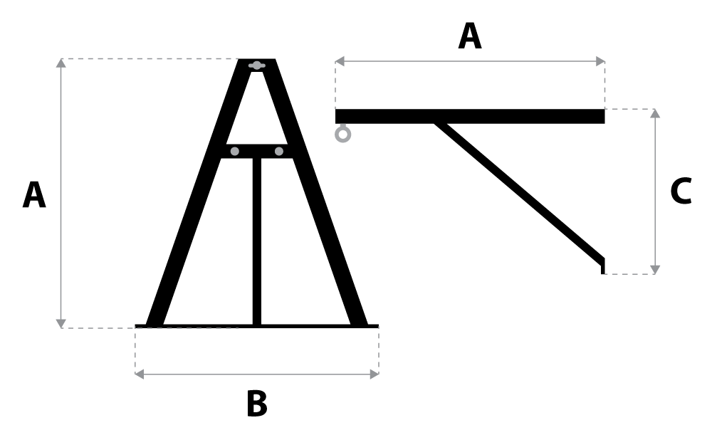 Support mural pour sac lourd Fighter Profi - noir