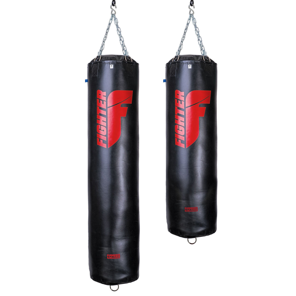 Sac de boxe Fighter Professional 150 & 180 cm, diamètre 36 cm - noir/rouge