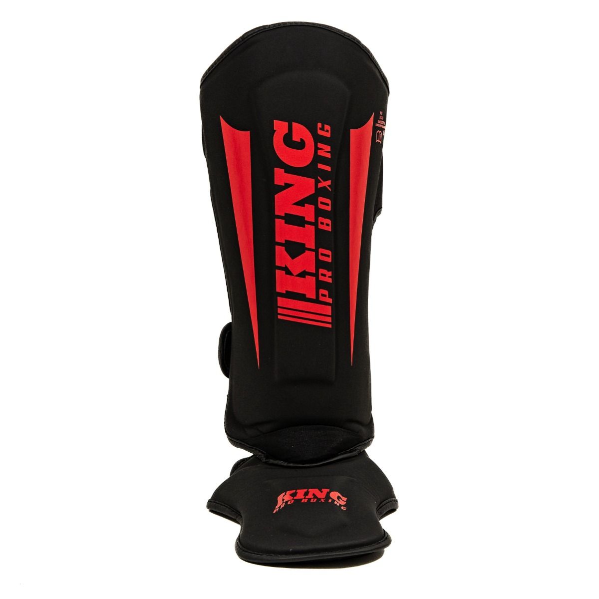 King Pro Protège-tibias de boxe Revo 8 - noir/rouge, KPB/SG REVO 8