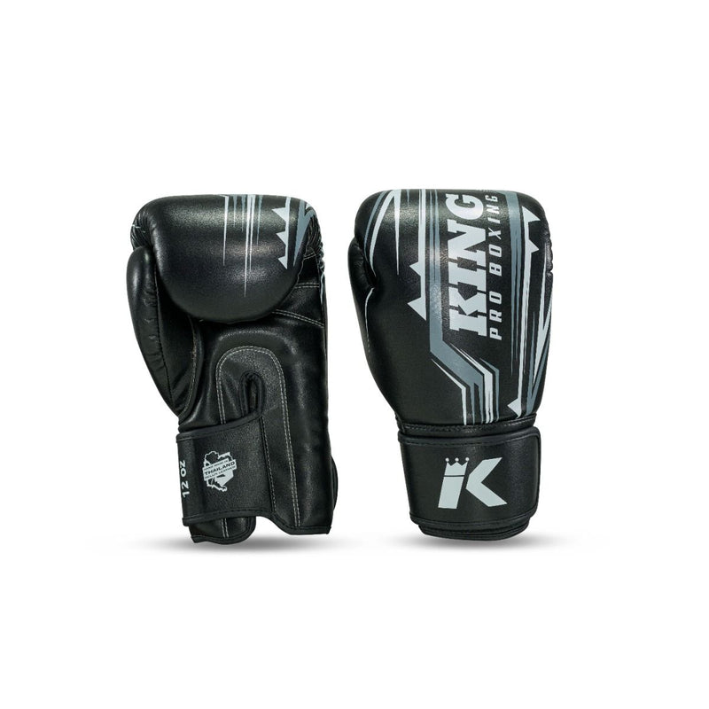King PB Boxing Gloves Spartan 1 - black, KPB/BG SPARTAN 1