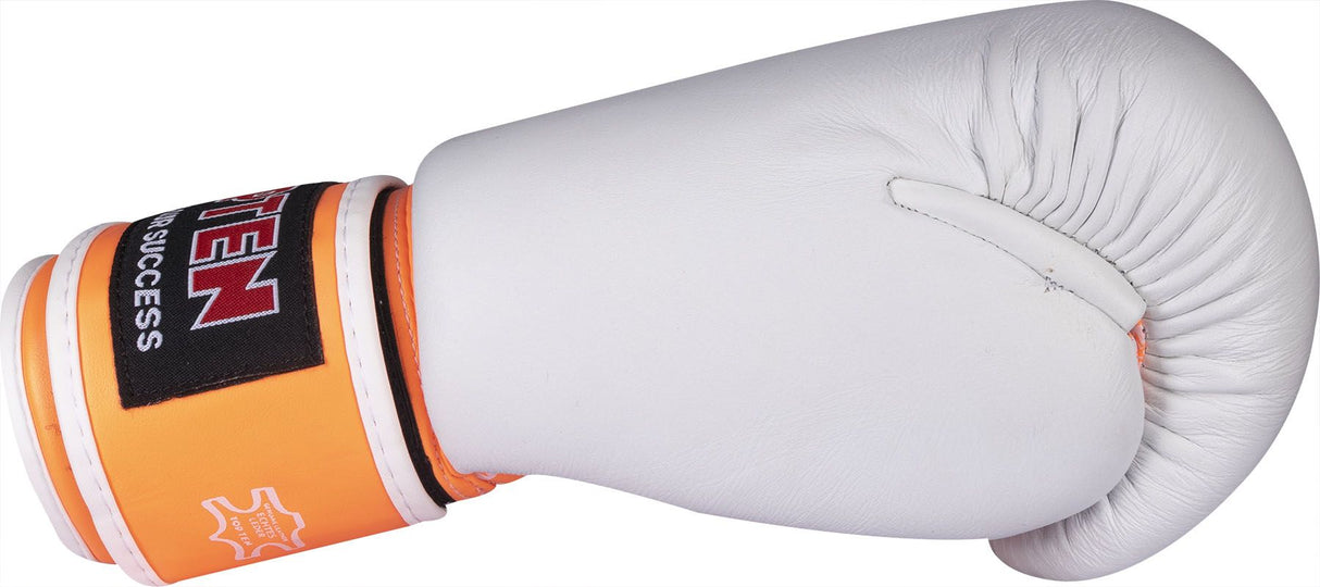 Gants de boxe TOP TEN Fight - blanc/orange, 20661-13