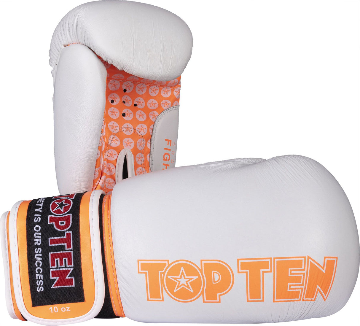 Gants de boxe TOP TEN Fight - blanc/orange, 20661-13