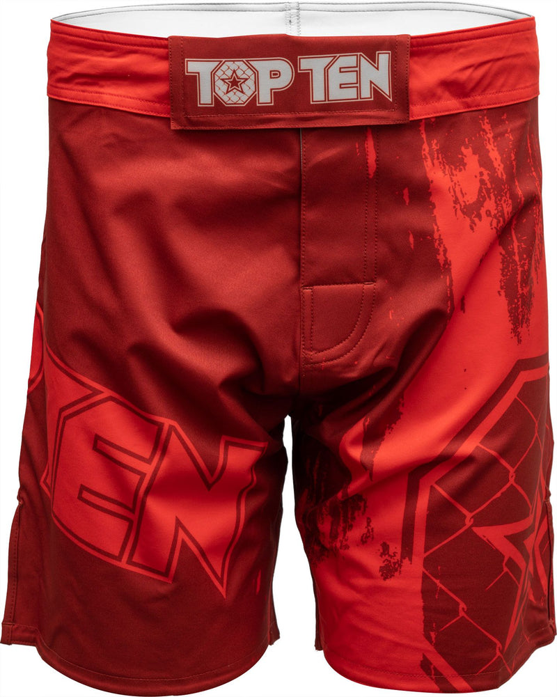 Top Ten MMA shorts Power Ink - red