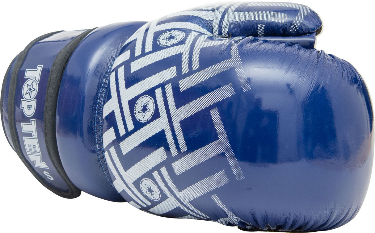 Gants ouverts Top Ten "Glossy Block Prism" - bleu