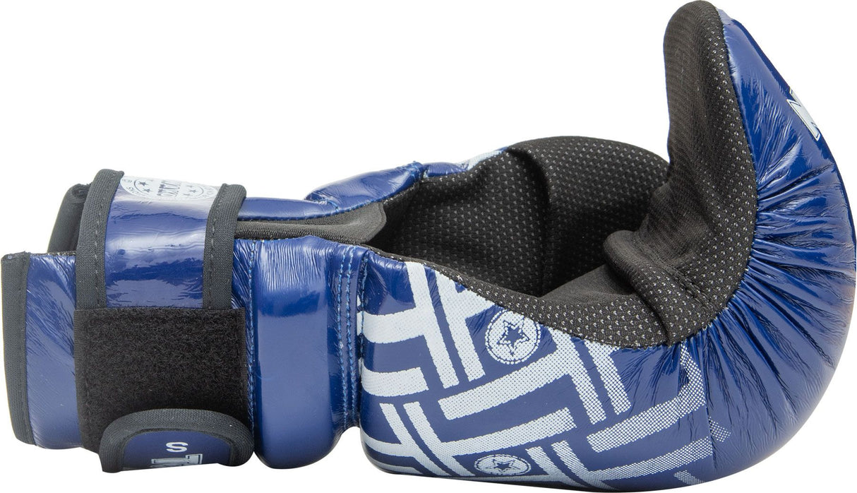 Gants ouverts Top Ten "Glossy Block Prism" - bleu