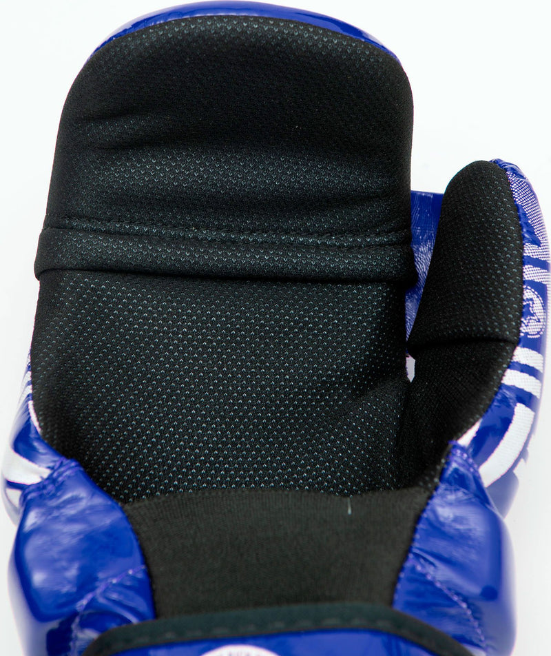 Top Ten Open Gloves "Glossy Block Prism"- blue