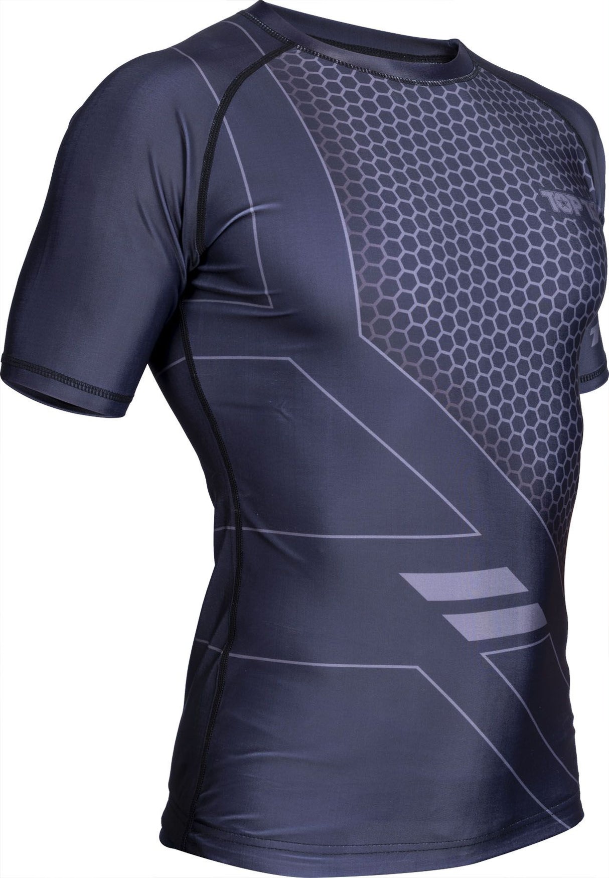 TOP TEN Rashguard COMBat – schwarz