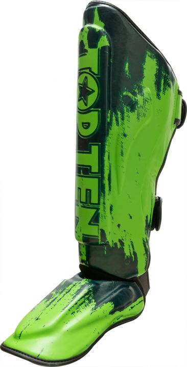 Top Ten Shin e Instep Guard "Power Ink" - Verde