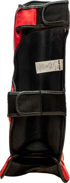 Top Ten Shin and Instep Guard “Power Ink” - red