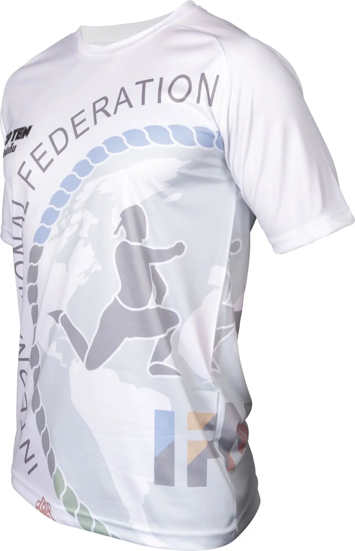 T-shirt d'entraînement Top Ten IFMA Royal Muay - blanc