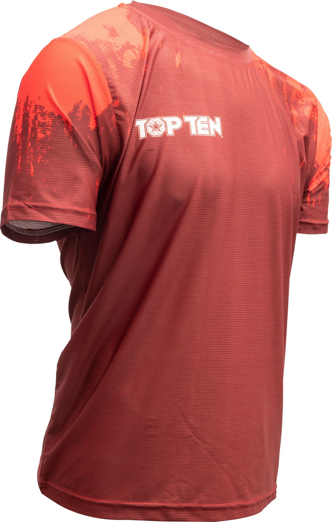 Diez de tinta de camiseta superior - Rojo
