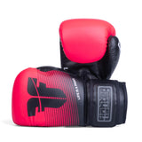 Gants de boxe Fighter Training PU - noir/rose, FBG-TRP-003