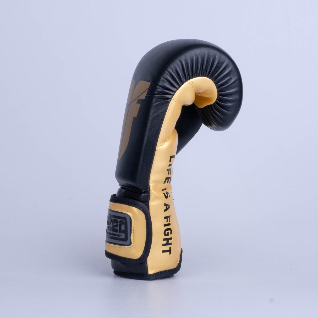 Gants de boxe Fighter Training PU - noir/or, FBG-TRP-001
