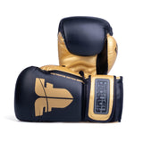 Gants de boxe Fighter Training PU - noir/or, FBG-TRP-001