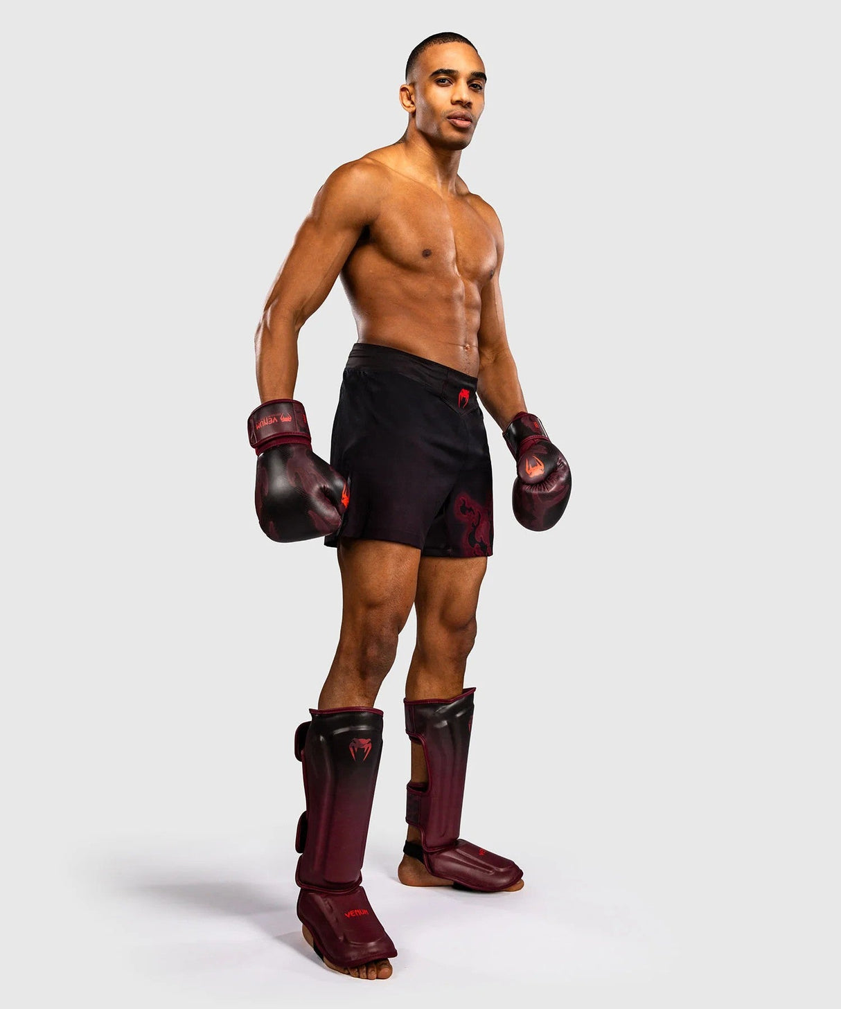 Venum Spectre Fight Shorts - Black/Red, VENUM-06309-100