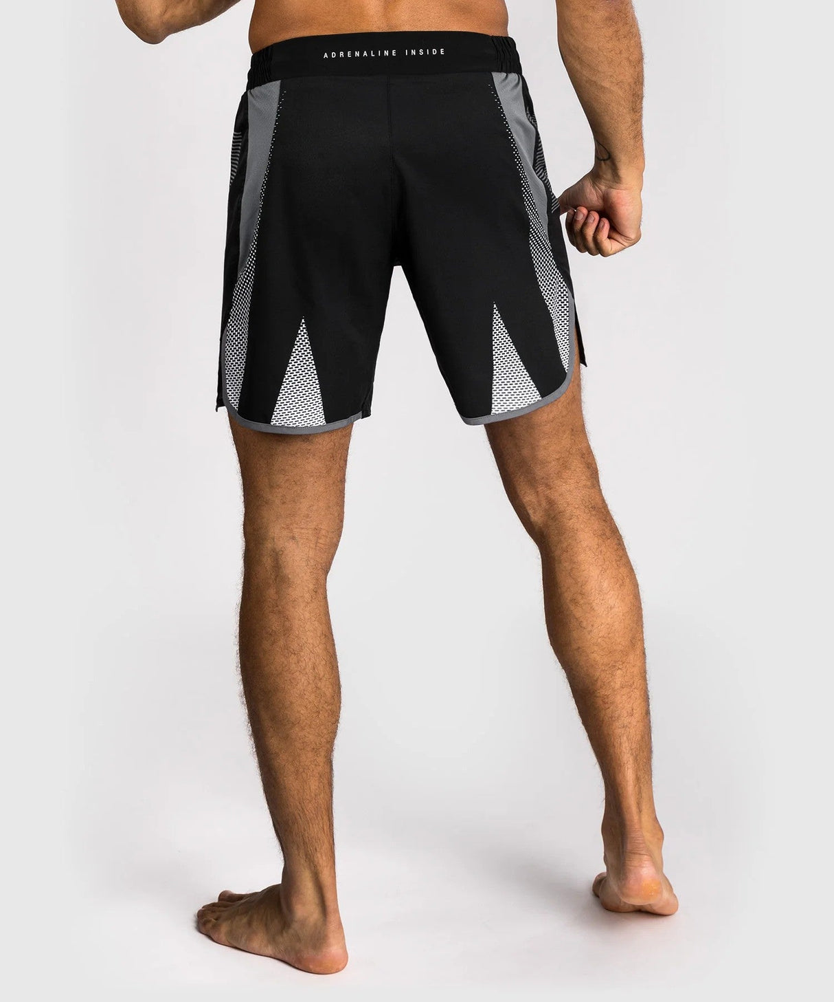 Venum Adrenaline Fight Shorts – black/silver, VENUM-05172-109