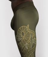 Venum Serpenti Herren-Kompressionsleggings – Khaki/Gold, VENUM-05752-590