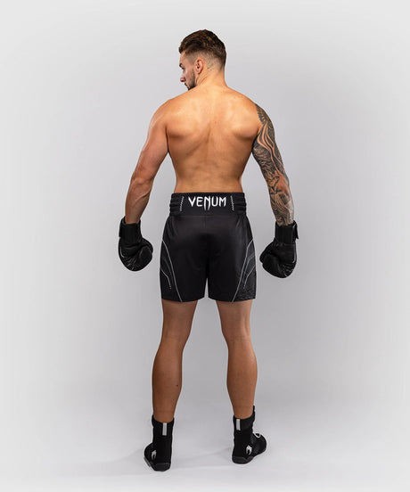 Venum Streamline Boxing Shorts – Black/White, VENUM-06301-108