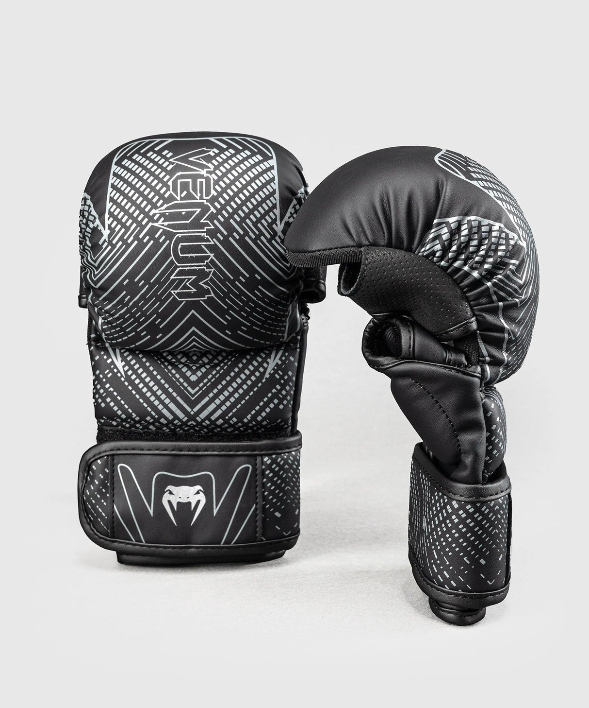 Gants de MMA Venum Midnight Fury - Noir/Gris/Argent, VENUM-06163-690