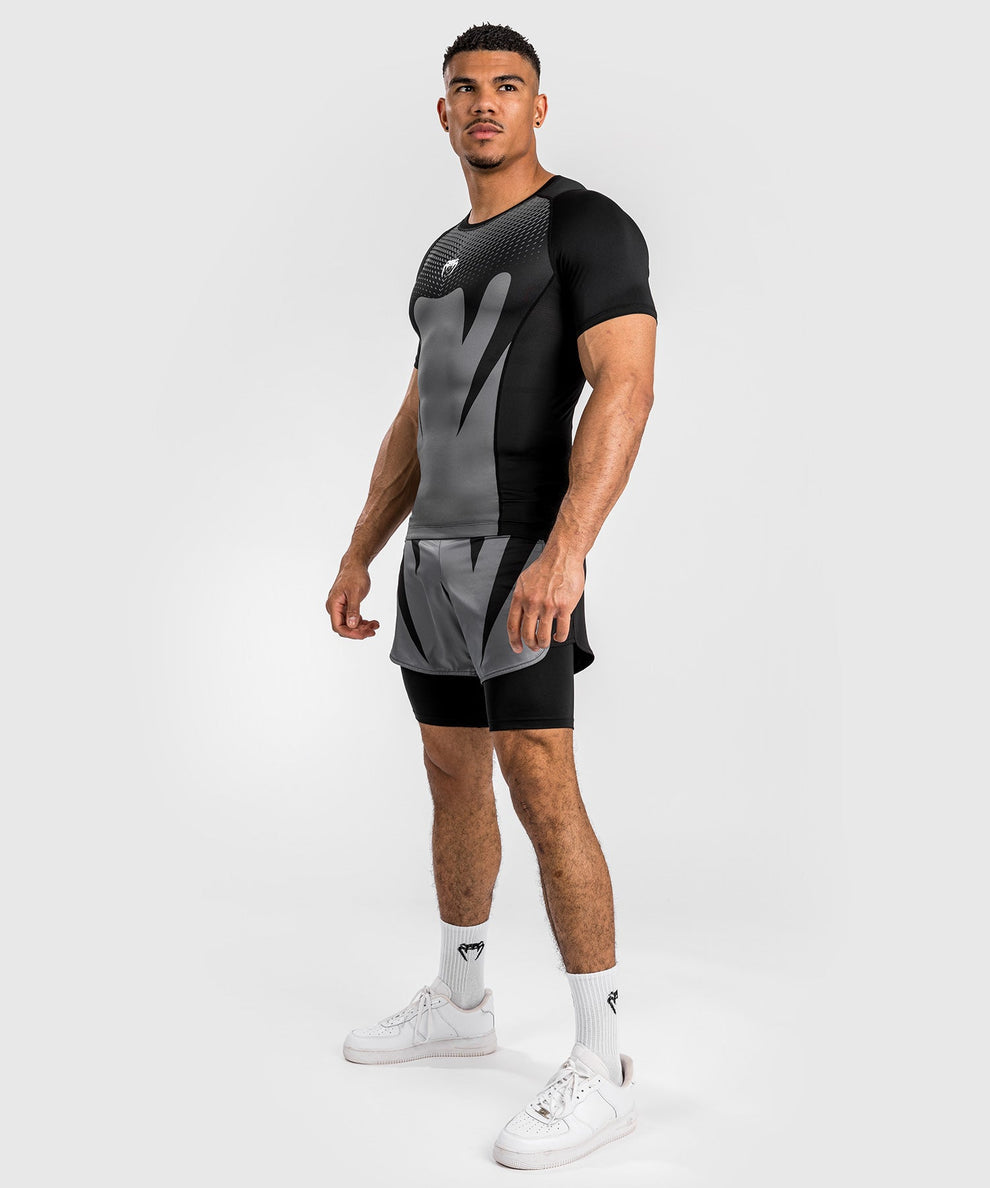 Venum Ataque de erupción de manga corta-Negro/gris, Venum-05210-001