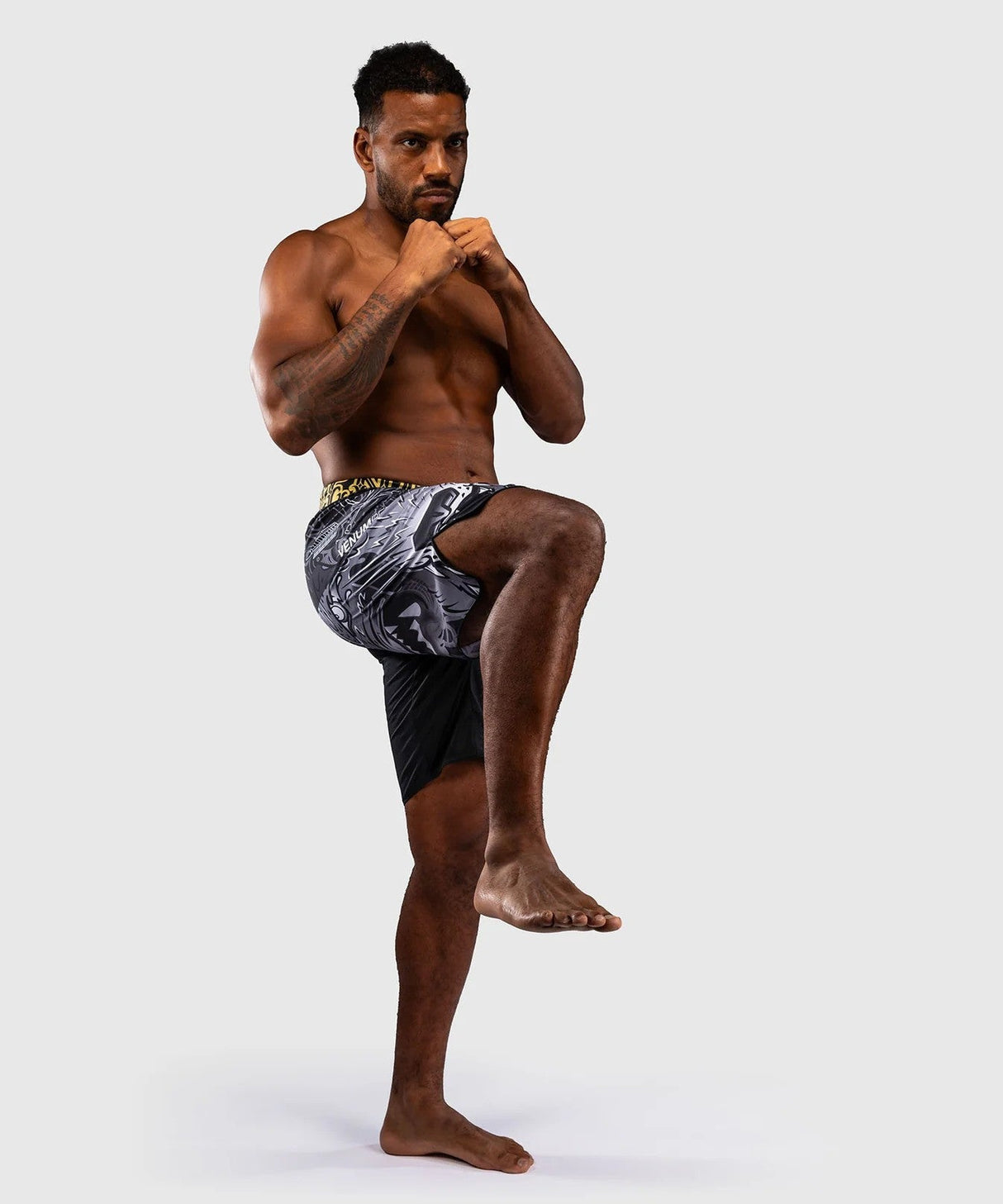 Venum Wolf Atak Shorts – Black/Grey, VENUM-06079-109