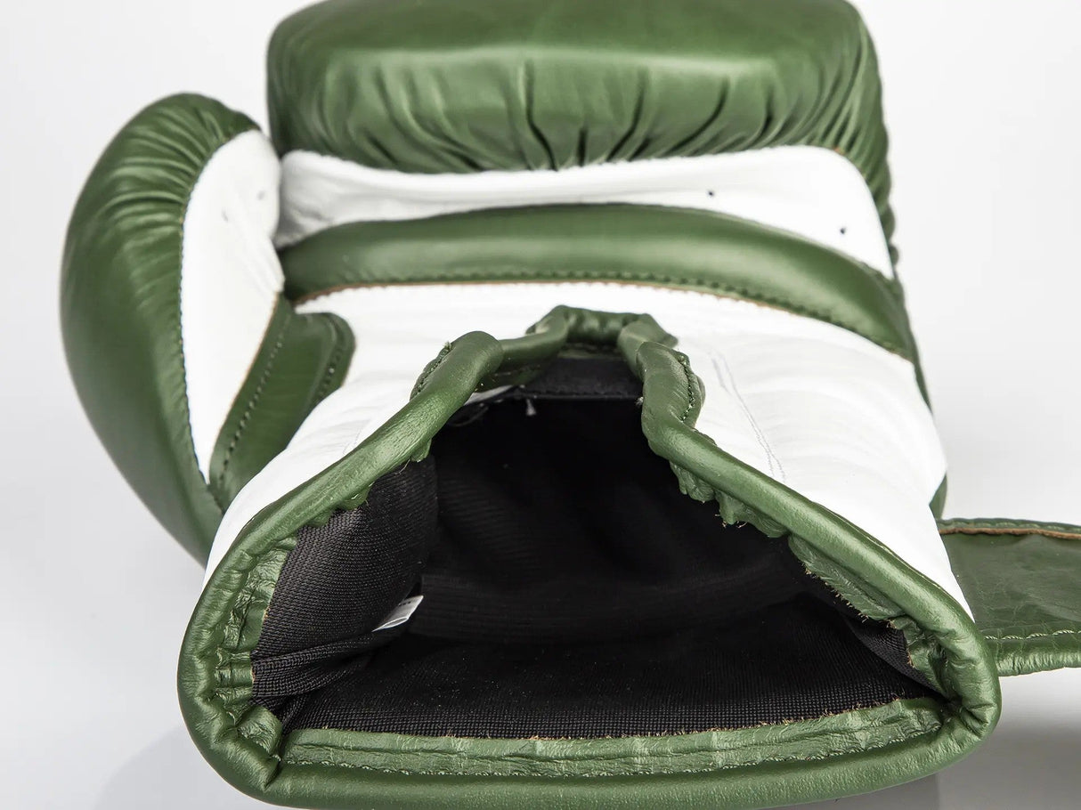Paffen Sport “PRO KLETT” Training Boxing Gloves – Olive/White, 2113560
