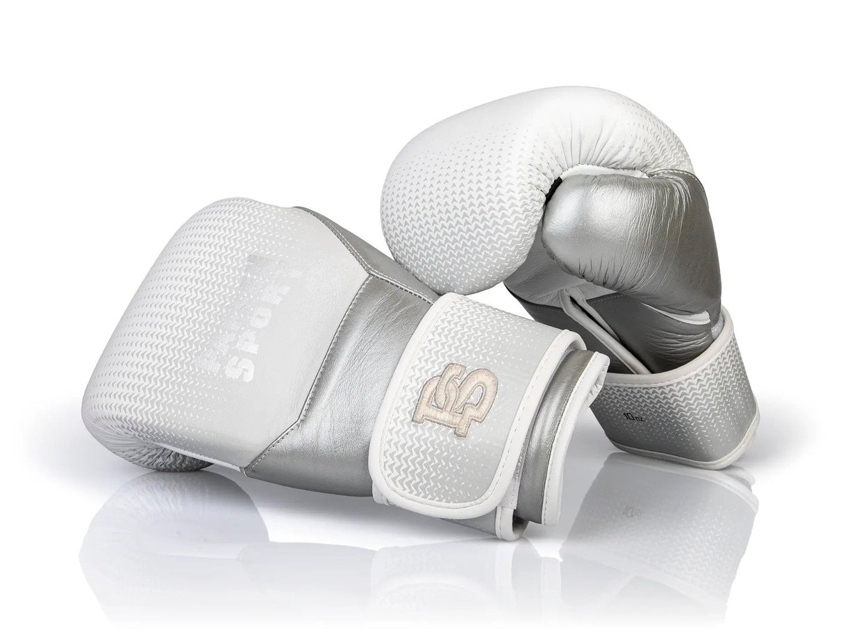 Gants de boxe d'entraînement Paffen Sport « CONTACT SHIELD » - blanc/argent, 2172870