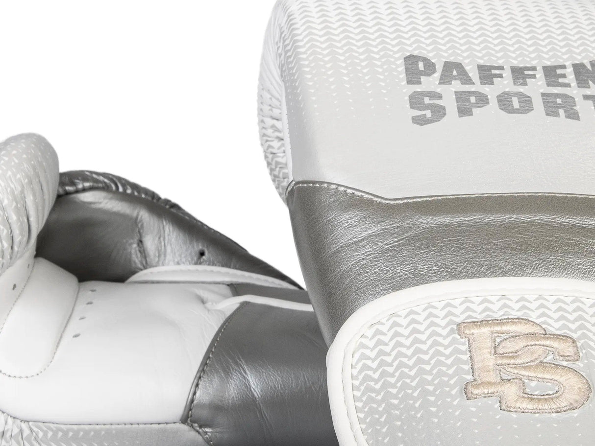 Gants de boxe d'entraînement Paffen Sport « CONTACT SHIELD » - blanc/argent, 2172870