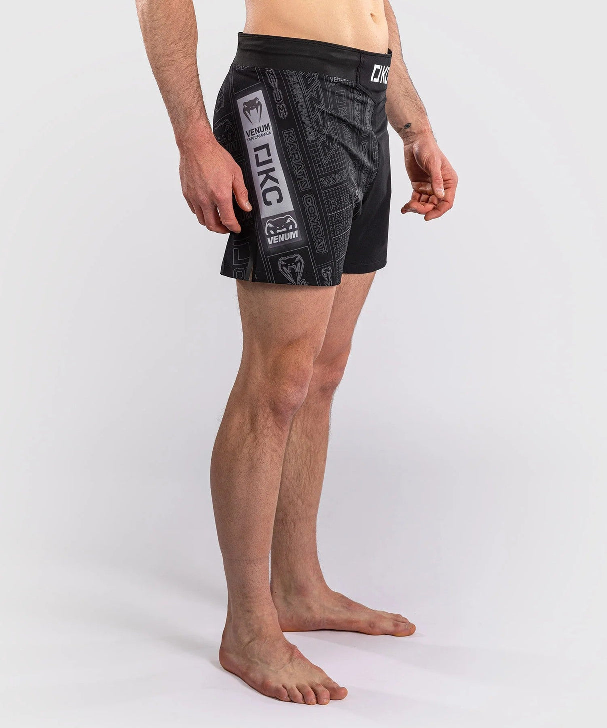 Fight Shorts Venum Karate Combat - Black/Grey, VENUM-06230-109