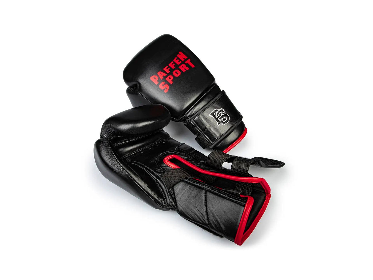 Paffen Sport „PRO SPEED“ Trainingsboxhandschuhe – Schwarz/Rot, 2191010
