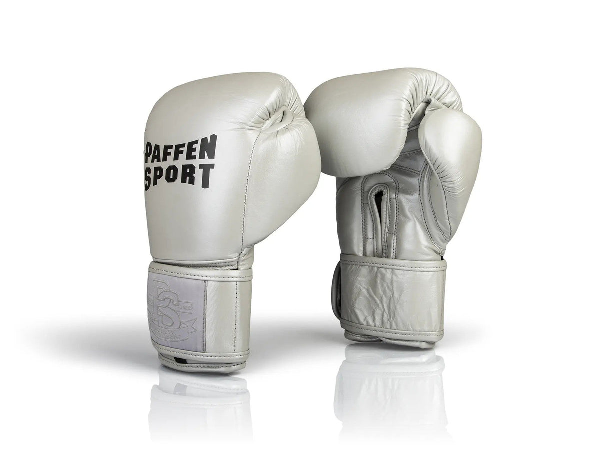 Paffen Sport „PRO KLETT“ Trainingsboxhandschuhe – Silber – 2193090