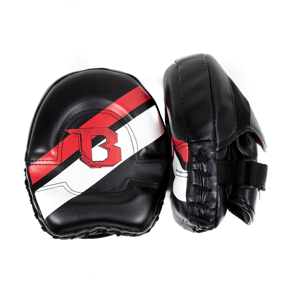 King Pro Boxing Mini Mitts de boxeo - Negro/Rojo/Blanco, PML BC 3