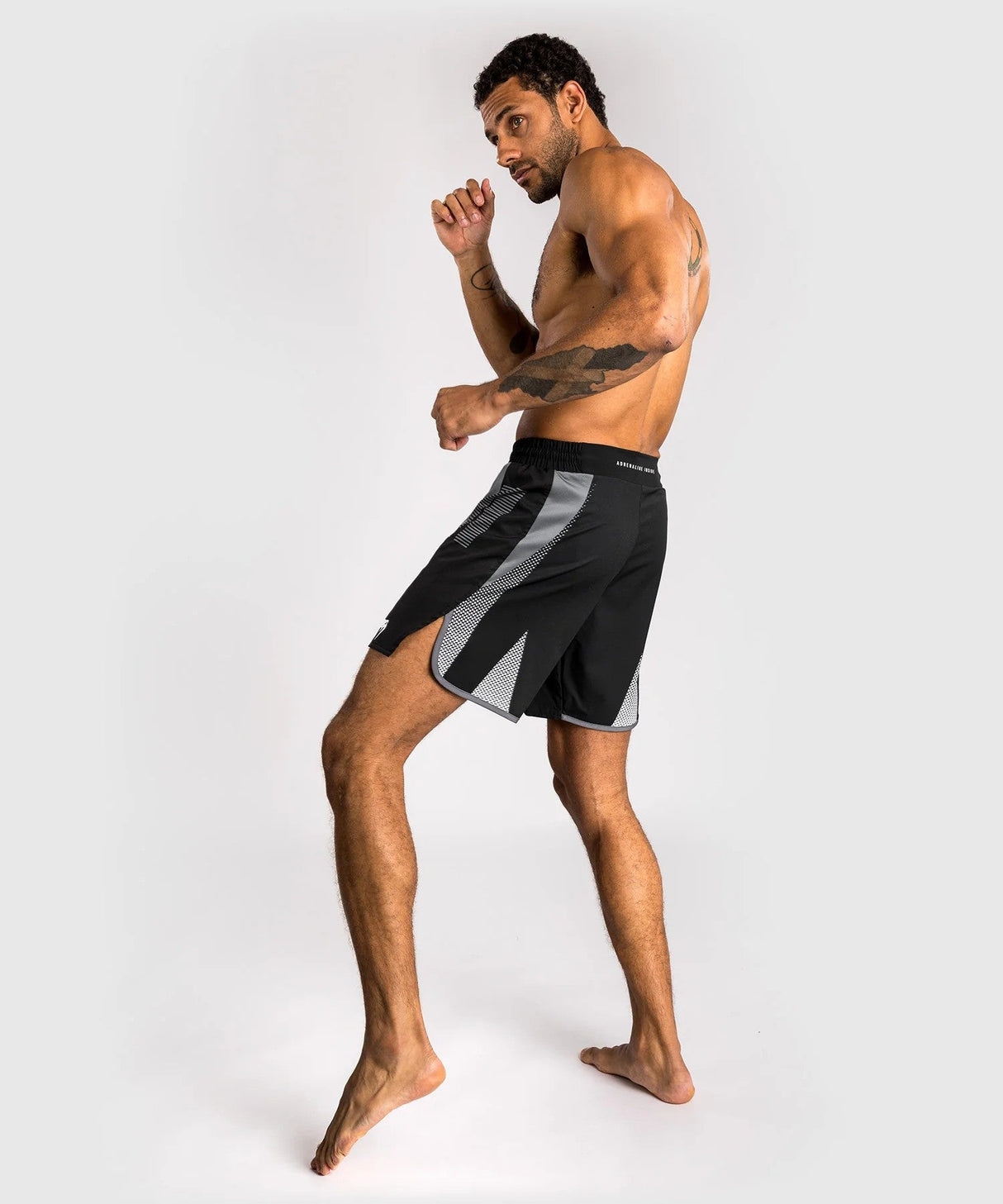 Venum Adrenaline Fight Shorts – black/silver, VENUM-05172-109