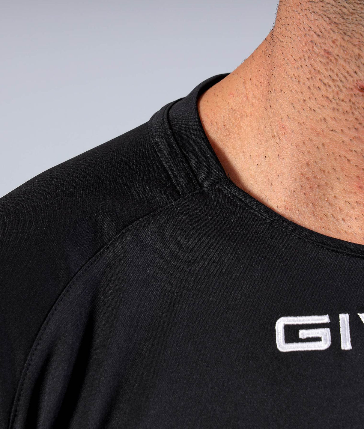 Camiseta de Interlock Givova Capo-Negro, Mac03-0010
