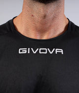 Camiseta de Interlock Givova Capo-Negro, Mac03-0010