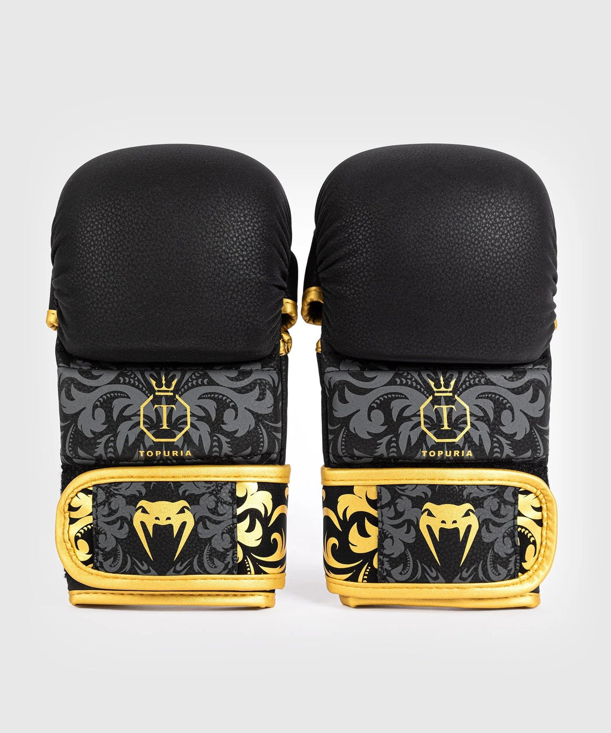 Venum MMA Sparring Gloves Topuria Unmatched, black/gold – VENUM-05580-126