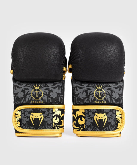 Venum MMA Sparring Gloves Topuria Unmatched, black/gold – VENUM-05580-126