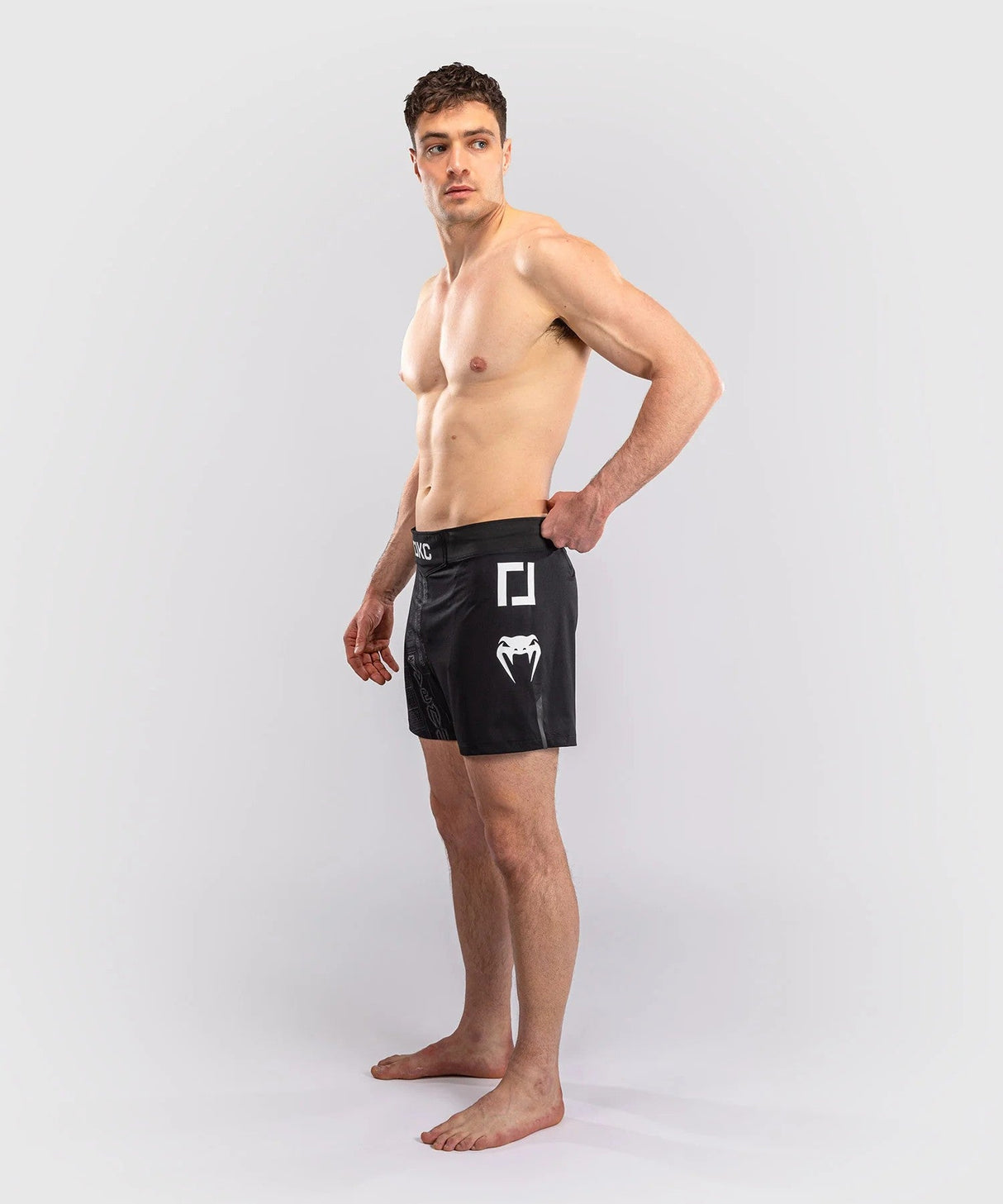 Fight Shorts Venum Karate Combat - Black/Grey, VENUM-06230-109