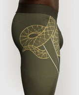 Venum Serpenti Herren-Kompressionsleggings – Khaki/Gold, VENUM-05752-590