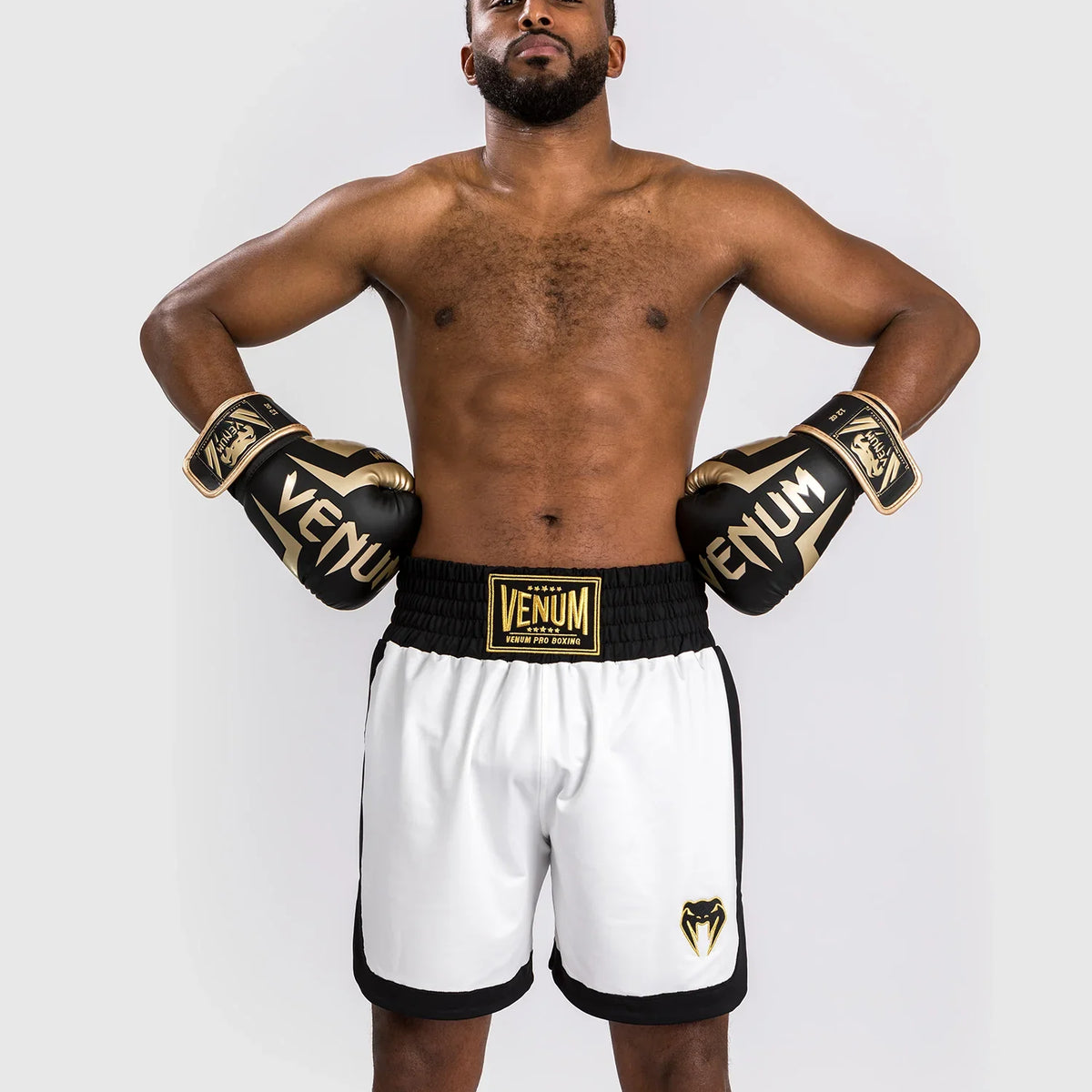 Venum Classic Boxing Shorts - white/black, VENUM-05167-210 – Fighters ...