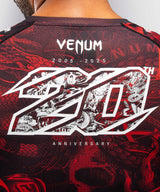Venum 20th Anniversary Short Sleeve Rashguard - Black/Red, VENUM-06100-100
