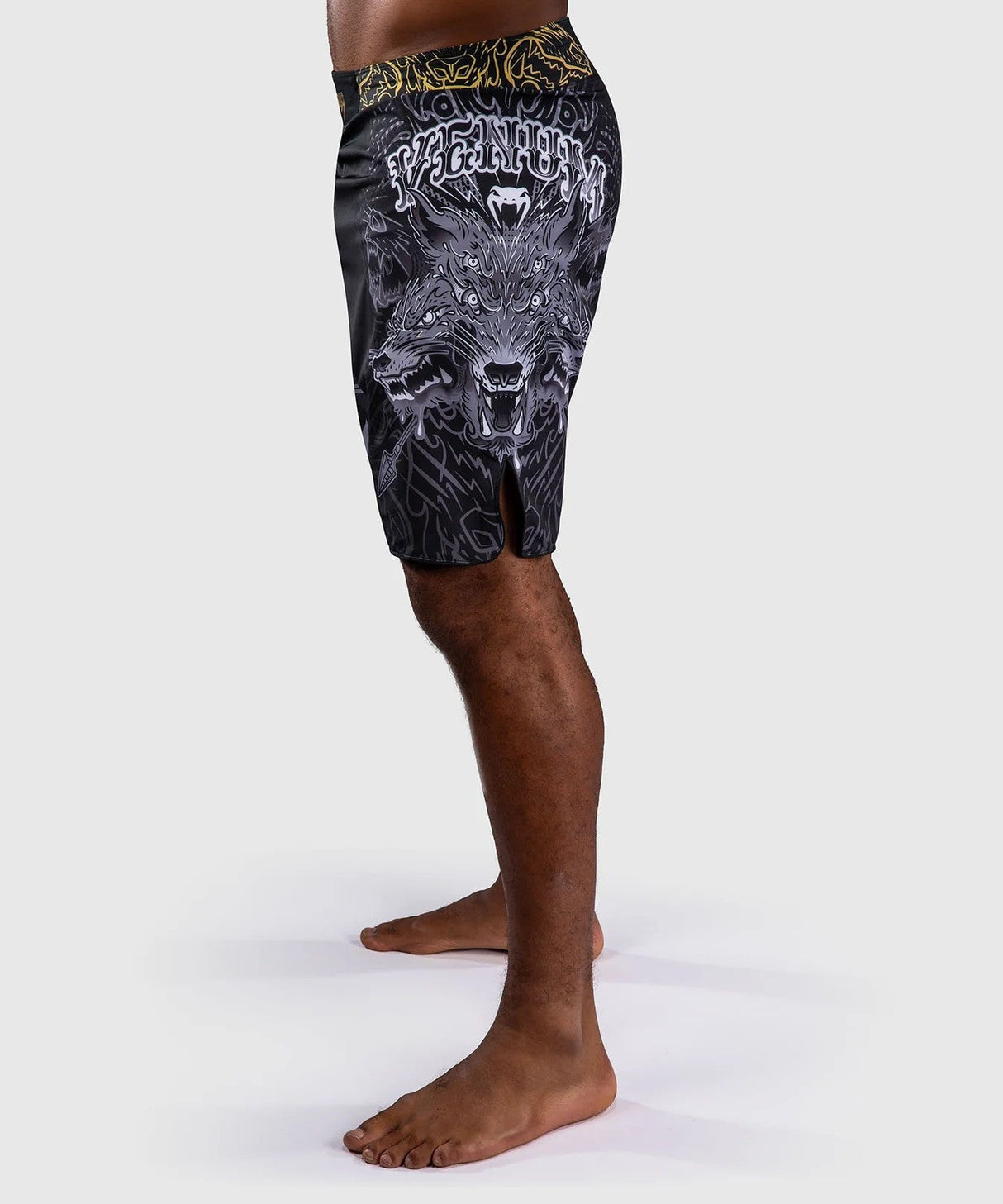 Venum Wolf Atak Shorts – Black/Grey, VENUM-06079-109
